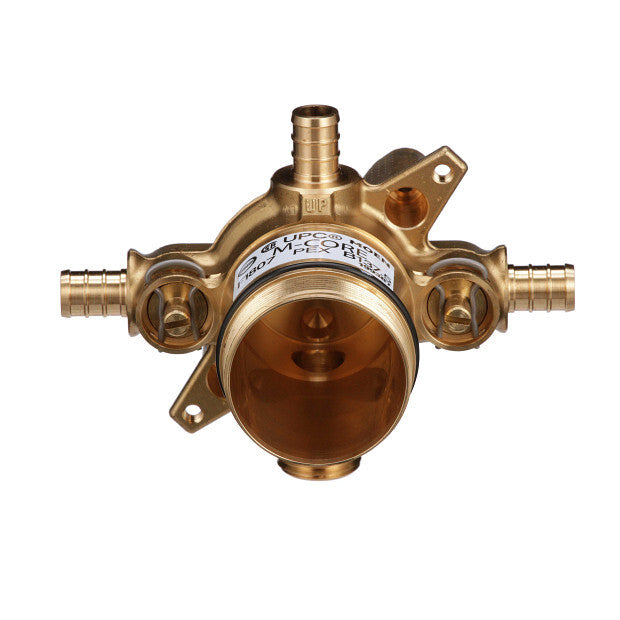 Moen U140XS M-Core 4 Port 1/2" Crimp Ring PEX With Stops Tub & Shower Valve
