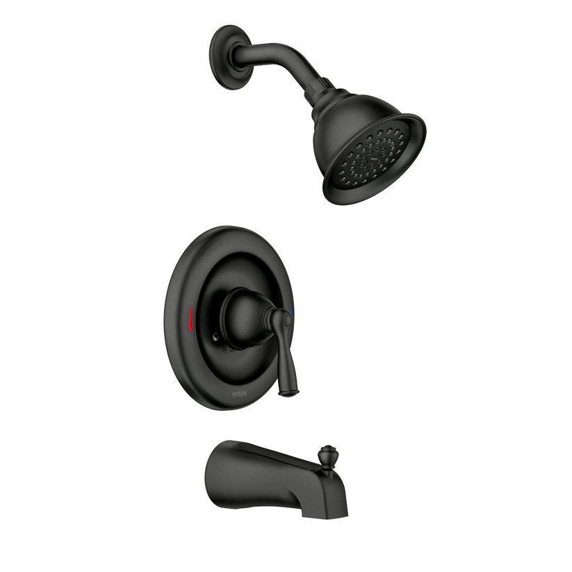 Moen 82910BL Banbury Trim Kit Tub and Shower Faucet 1.75 GPM Matte Black
