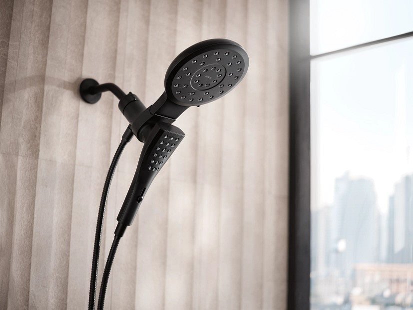 Moen 220C3EPBL Verso Multi Function 7" Diameter Spray Shower Head - Matte Black