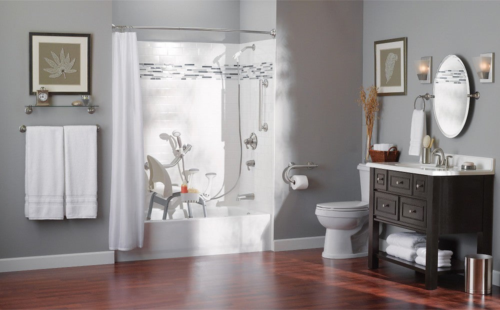 Moen LR8724D1GBN Home Care 24" Designer Grab Bar - Brushed Nickel