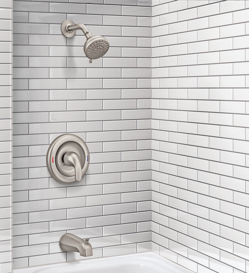Moen 82613SRN Adler Tub Shower Faucet Set Brushed Nickel