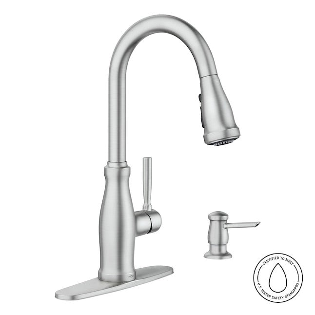 Moen 87161SRS Stableton Pull-Down Kitchen Faucet Sprayer - Spot Resist Stainless