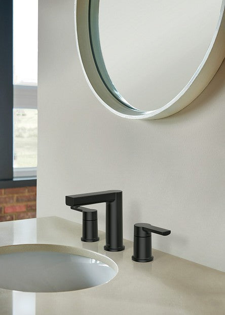 Moen Rinza 84629BL Two Handle Widespread Bathroom Sink Faucet - Matte Black