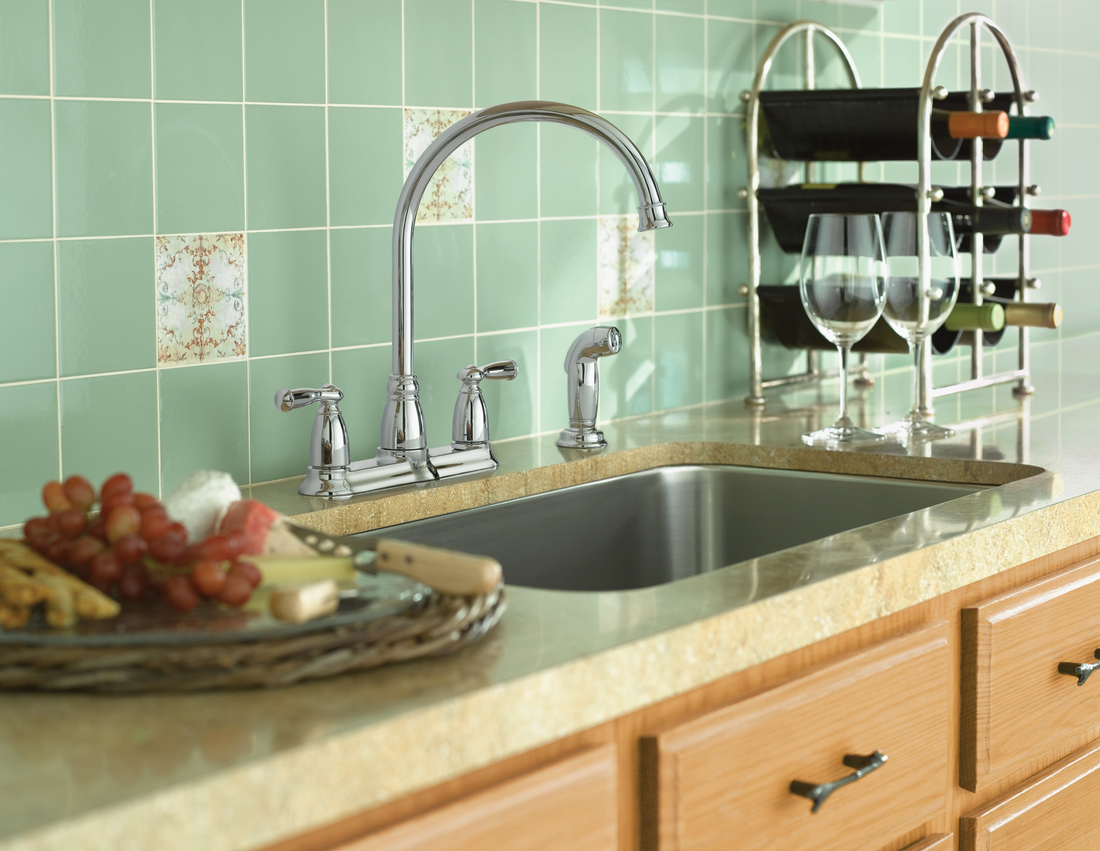 Moen Banbury Kitchen Faucet Stainless Spot Resist Two-Handle High Arc CA87000SRS