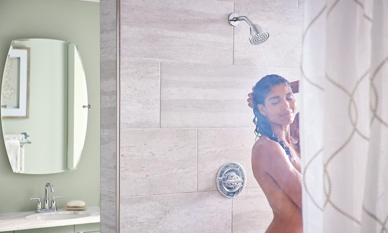 Moen T2902NH Gibson Chrome Posi-Temp 1-Handle Shower Trim Valve No Showerhead