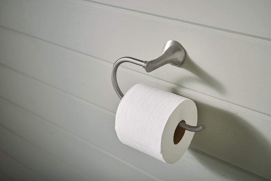 Moen MY1509BN Darcy European Toilet Paper Holder Press & Mark - Brushed Nickel