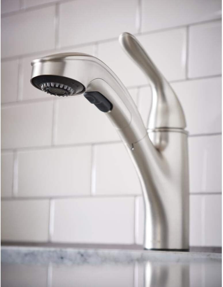 MOEN 87557SRS Brecklyn Pull-Out Sprayer Kitchen Faucet in Spot Resist Stainless