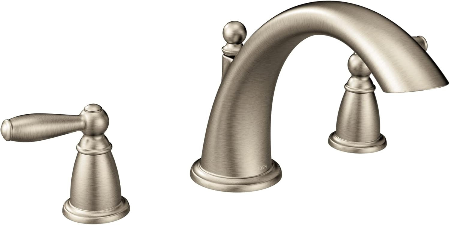 MOEN T933BN Brantford 2-Handle Deck-Mount Tub Faucet Trim Kit - Brushed Nickel