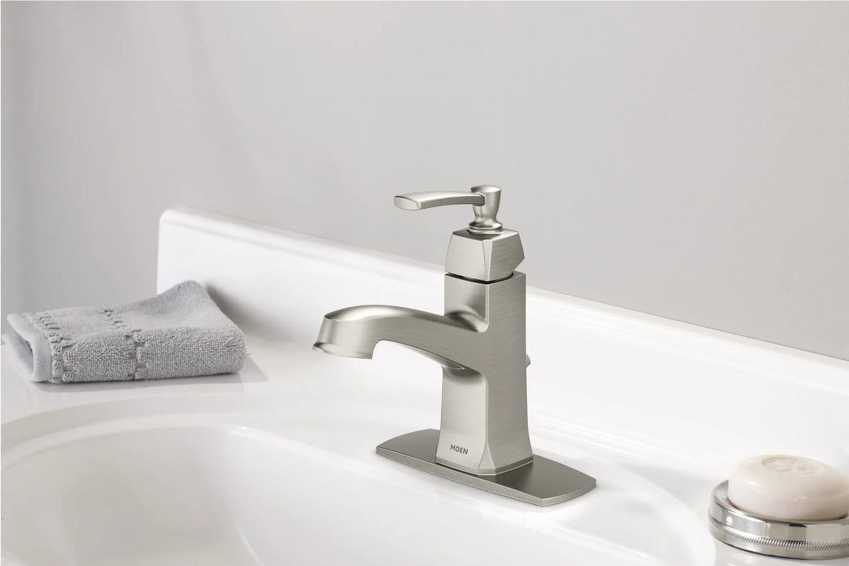 Moen WS84923SRN Conway 1-handle Bathroom Sink Faucet -Spot Resist Brushed Nickel
