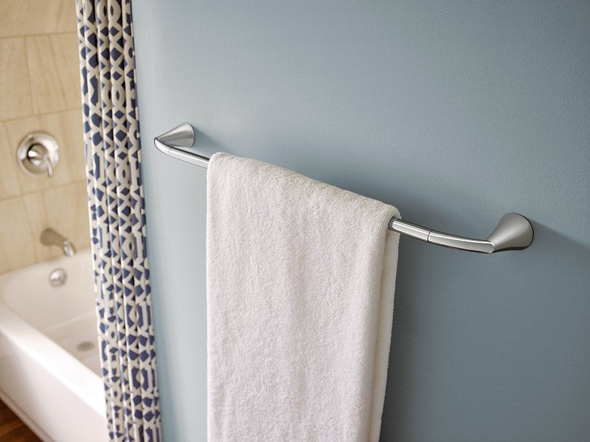 Moen YB2324BN Glyde 24" Bathroom Towel Bar - Brushed Nickel