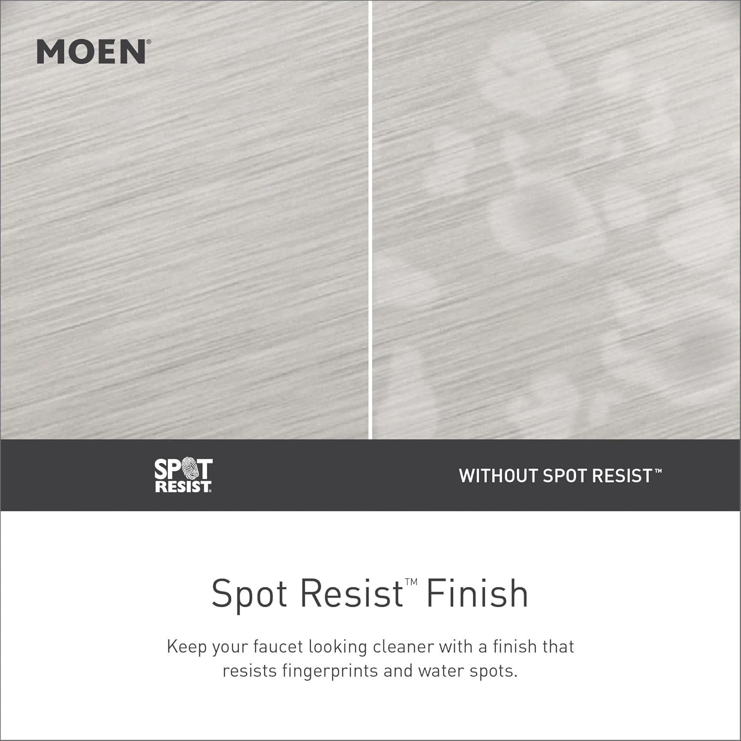 MOEN WS84923SRN Conway Single Hole Bathroom Faucet in Spot Resist Brushed Nickel