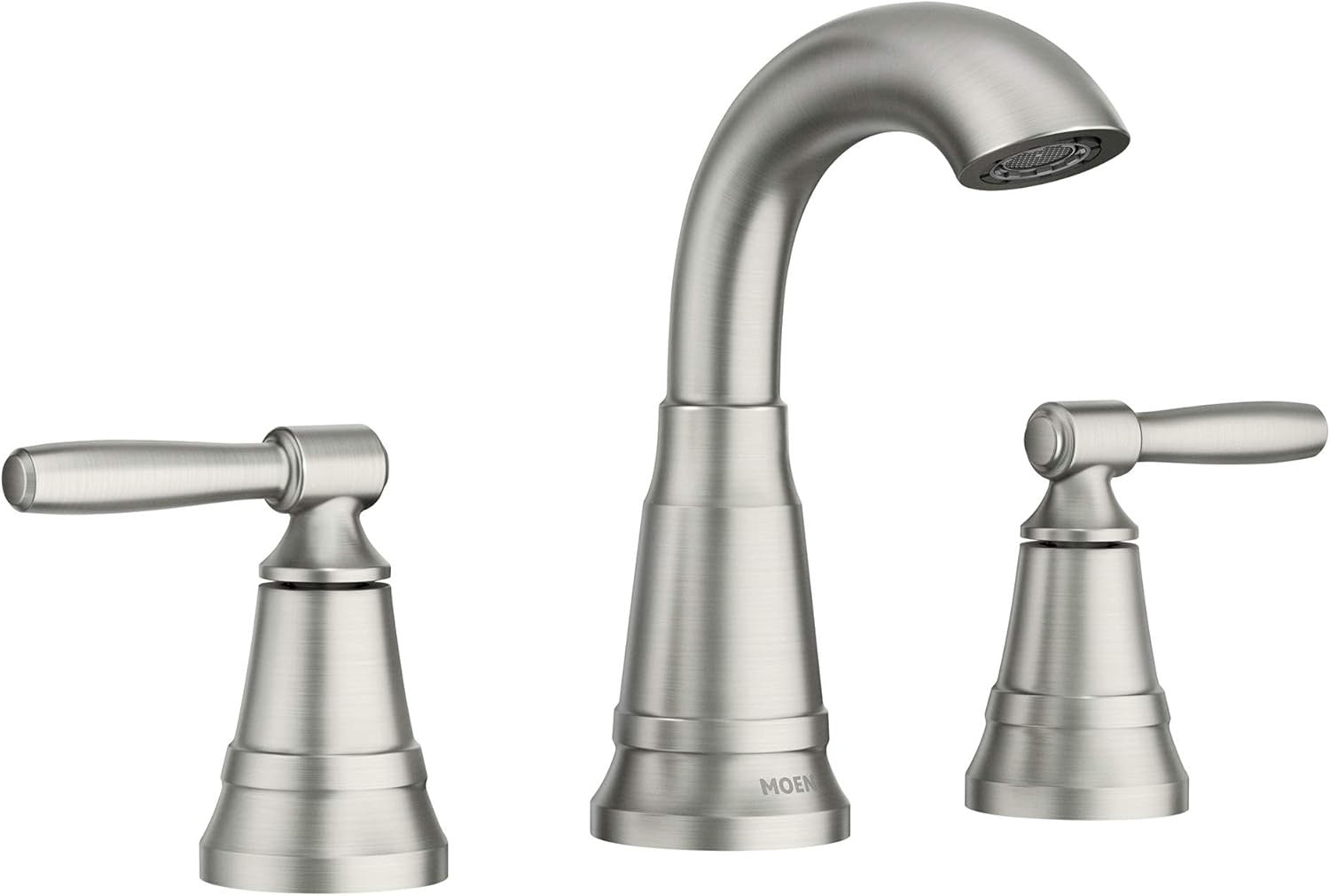 MOEN 84972SRN Halle 8 in. High-Arc Bathroom Faucet - Spot Resist Brushed Nickel