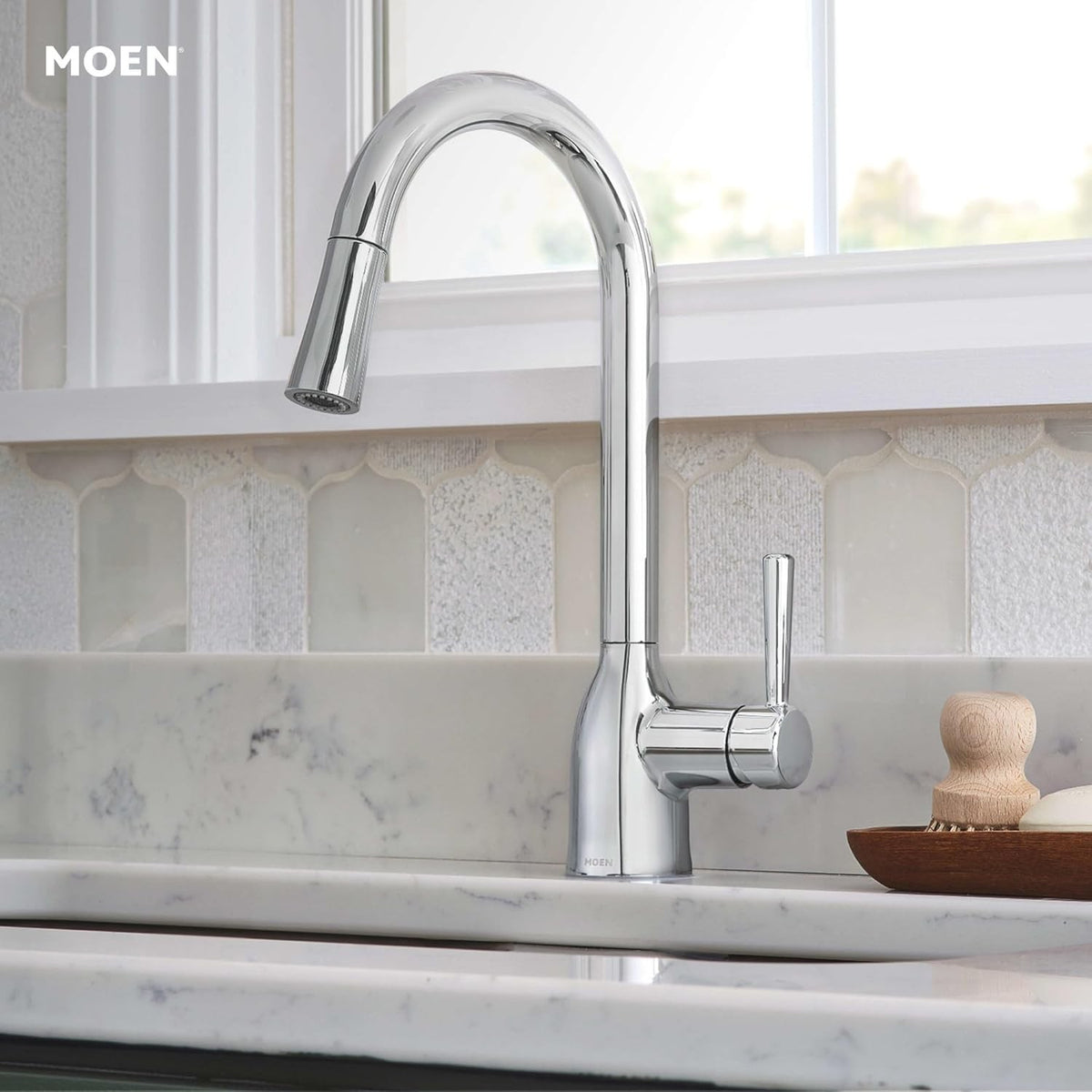 Moen 87233 Adler 1.5 GPM Pull Down Kitchen Faucet - Polished Chrome
