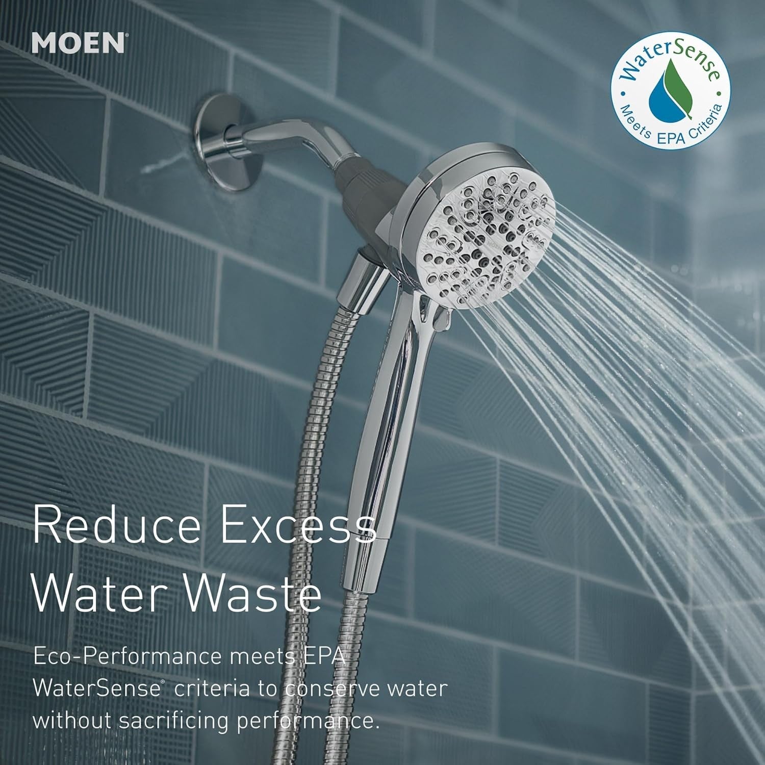 Moen 26100EP Engage Magnetix 6 Setting Handheld Shower Head - Chrome