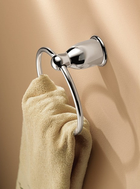 Moen YB8086SN Mason Ring Towel Holder -  Satin Nickel