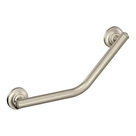 Moen RA8716D1GBN Home Care 16" Angled Grab Bar - Brushed Nickel