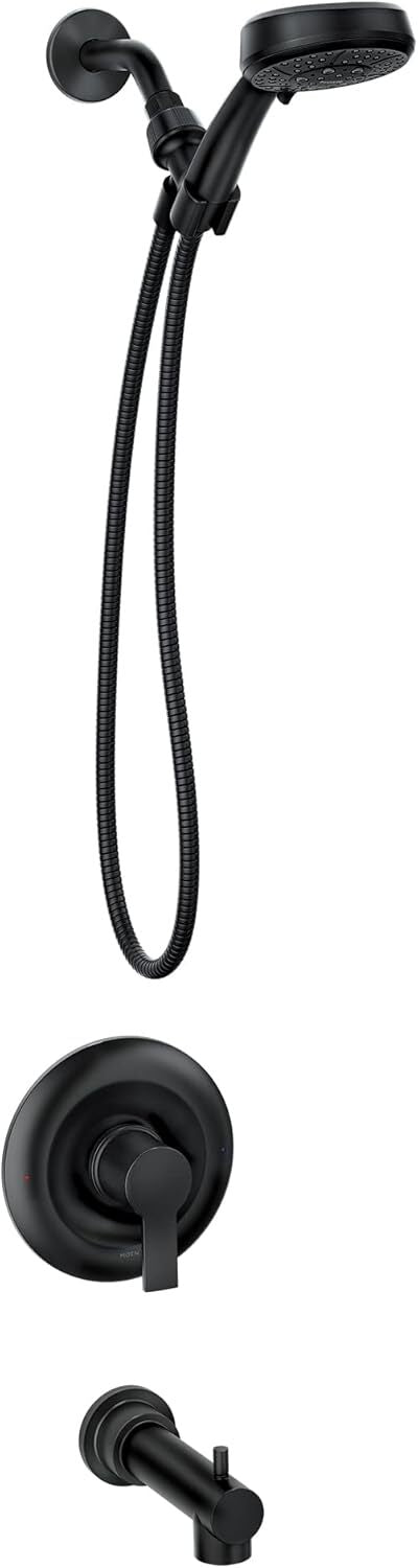 MOEN Meena 82618BL Single Handle 4-Spray 4 in. Tub&Shower Faucet 1.75 GPM