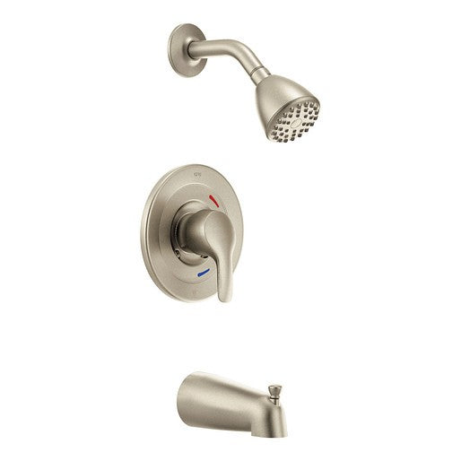 Moen CFG T42311CBNGR Baystone Cycling Tub & Shower - Brushed Nickel