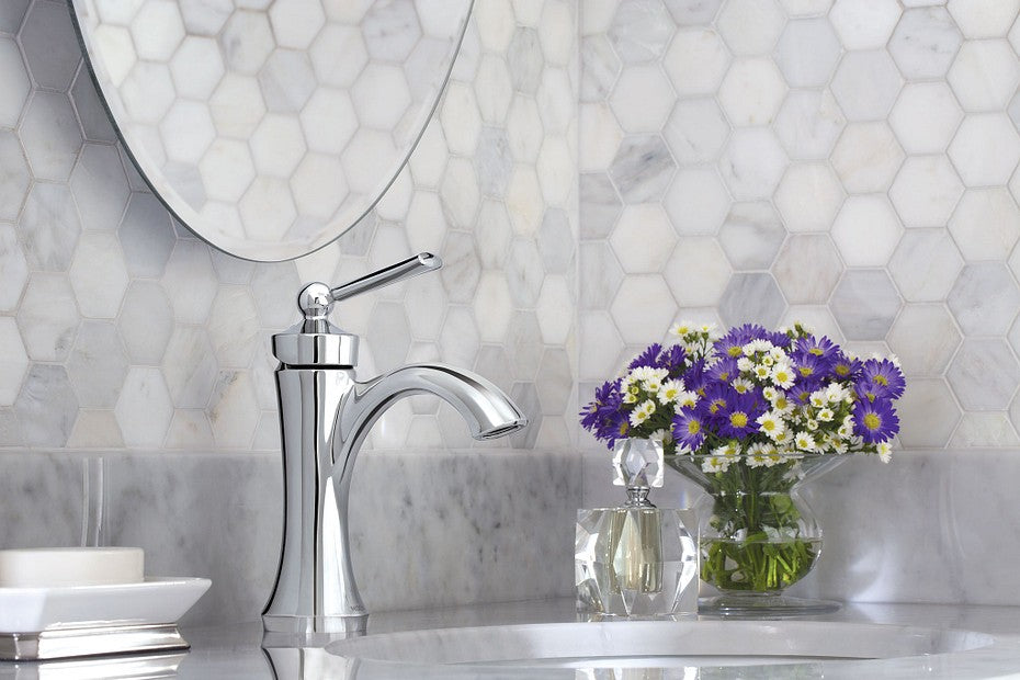 Moen 4500NL Wynford 1-Handle 1-Hole High Arc Bathroom Faucet - Polished Nickel