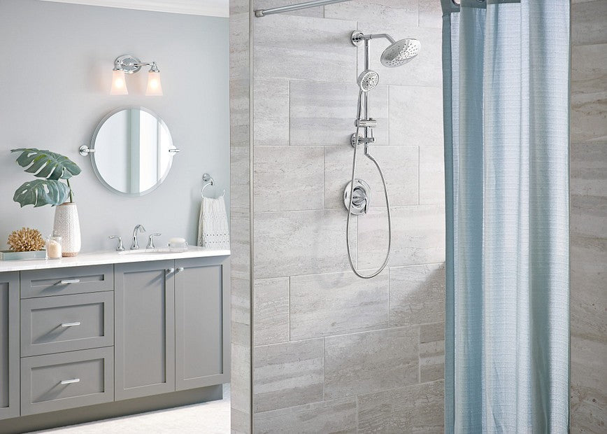 Moen TS3661NH Annex Shower Arm 19" Slide Bar & 59" Hand Shower Hose - Chrome