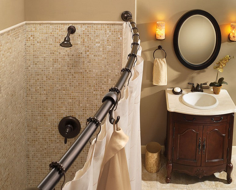 Moen SR2201OWB Double Shower Curtain Rings Set of 12 - Old World Bronze