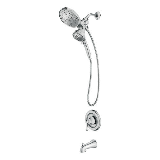 Moen 82611 Brecklyn 6-Spray Tub Shower Faucet Rainshower - Chrome