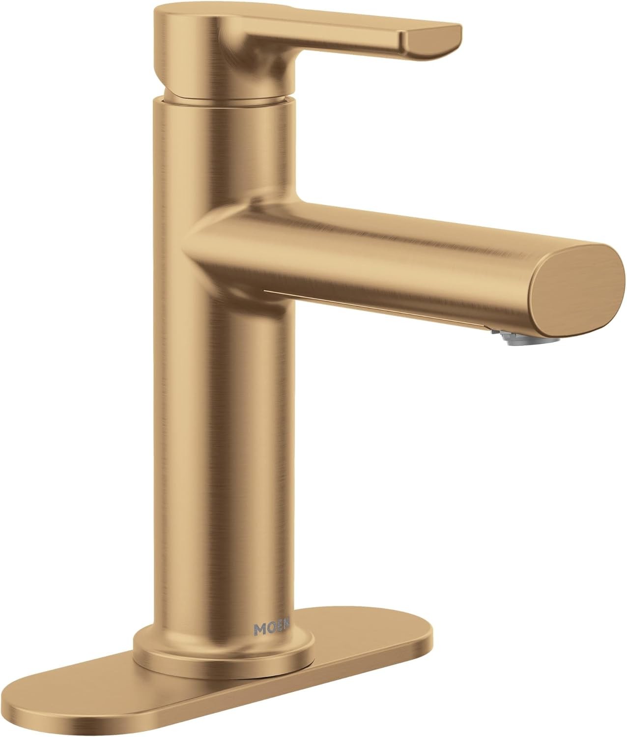 MOEN 84794BZG Meena Single Hole Single Handle Bathroom Faucet- Bronzed Gold