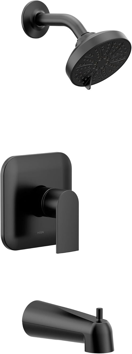 Moen UT2473EPBL Genta LX M-CORE 2-Series Tub & Shower Trim Kit Matte Black