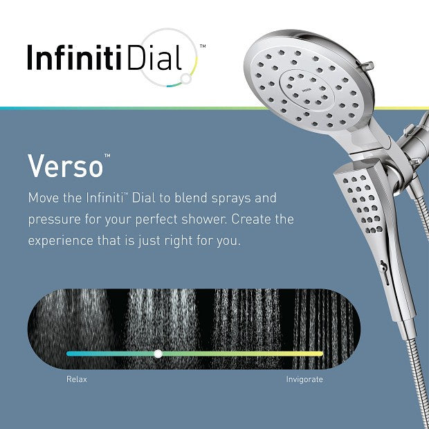 Moen 220C3EPBN Verso 1.75 GPM Multi Function Shower Head - Brushed Nickel