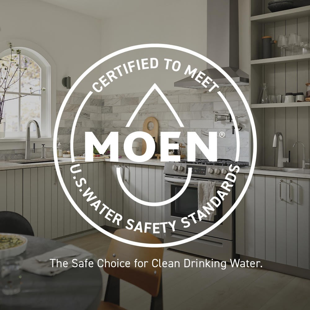 Moen 84141BL Zyla Two-Handle High Arc Bathroom Faucet Matte Black