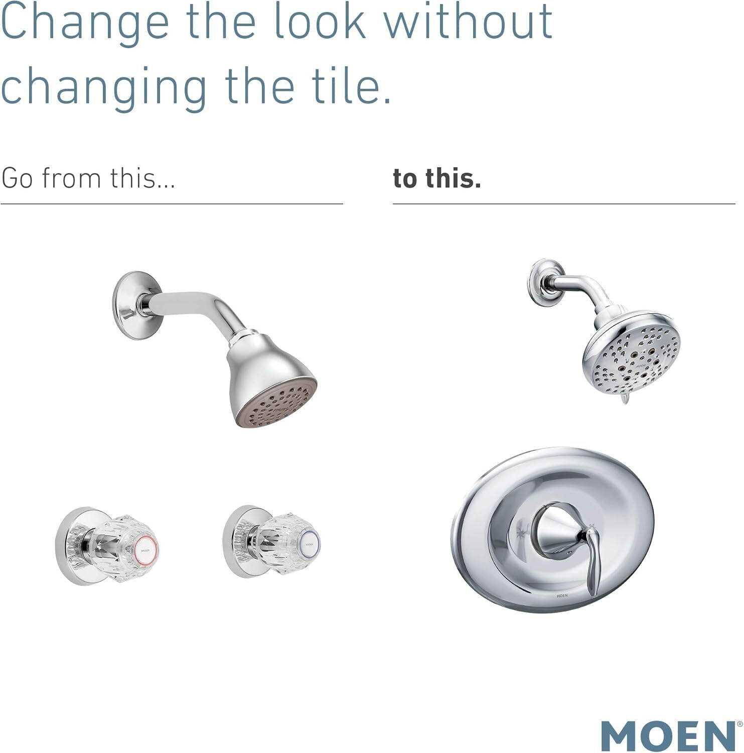 Moen T2138EP Eva Multi Function Pressure Balanced Valve Shower Trim Only, Chrome
