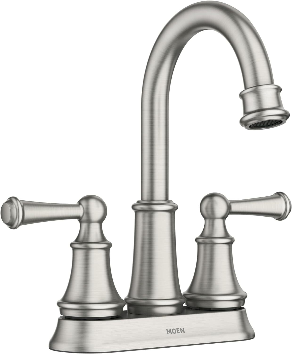 Moen 84162SRN Brecklyn Two-Handle High Arc Bathroom Faucet - Brushed Nickel