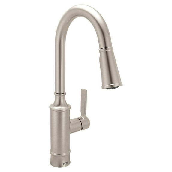 MOEN Gilden 1-Handle Pull-Down Sprayer Kitchen Faucet Stainless Finish 87679SRS