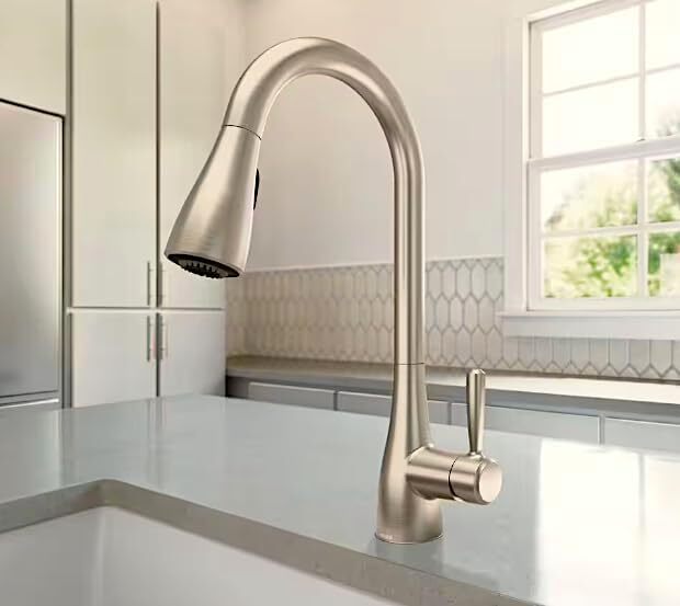 Moen 87260SRS Doherty Pull-Down Kitchen Faucet Spot Resit Stainless Steel