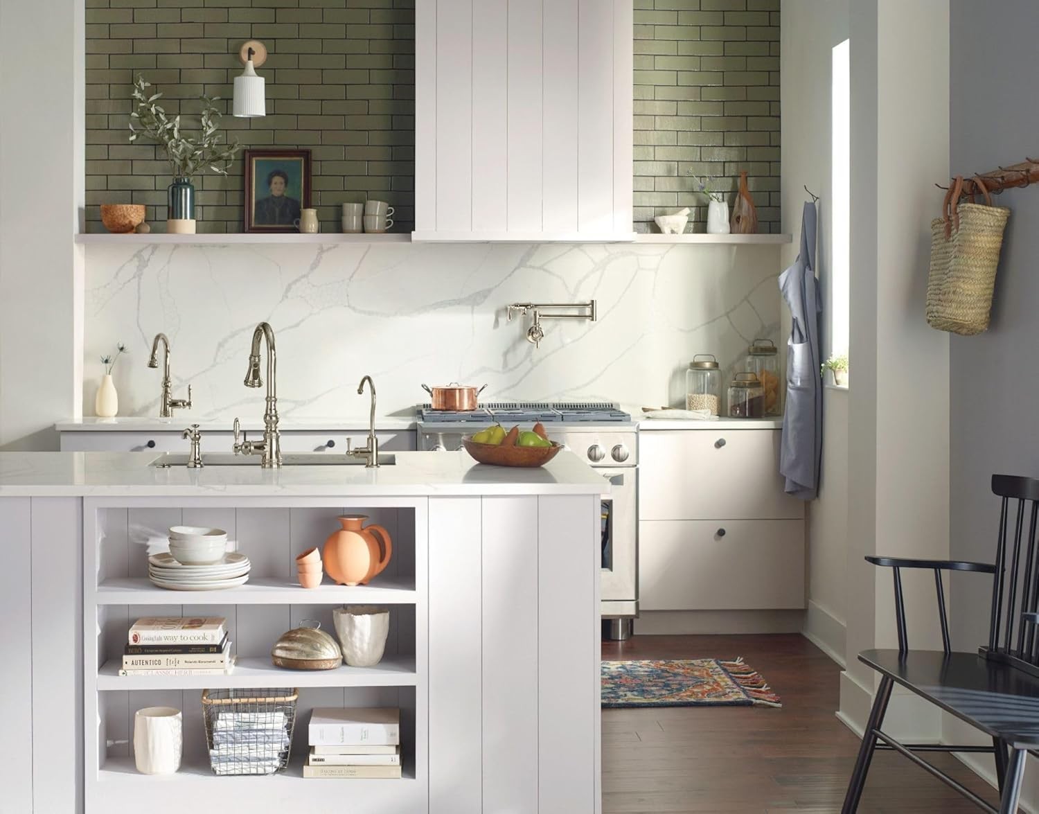 Moen S3945NL Traditional Deck Mounted Kitchen Soap Dispenser - Polished Nickel