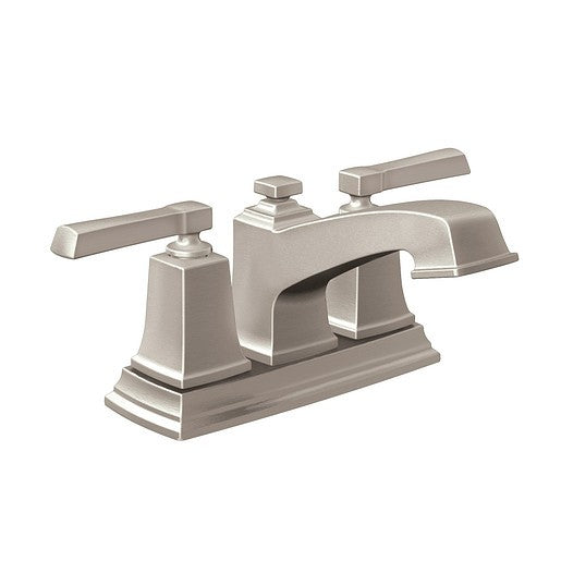 Moen Boardwalk 84800SRN Two-Handle 4" Centerset Bathroom Faucet - Brushed Nickel