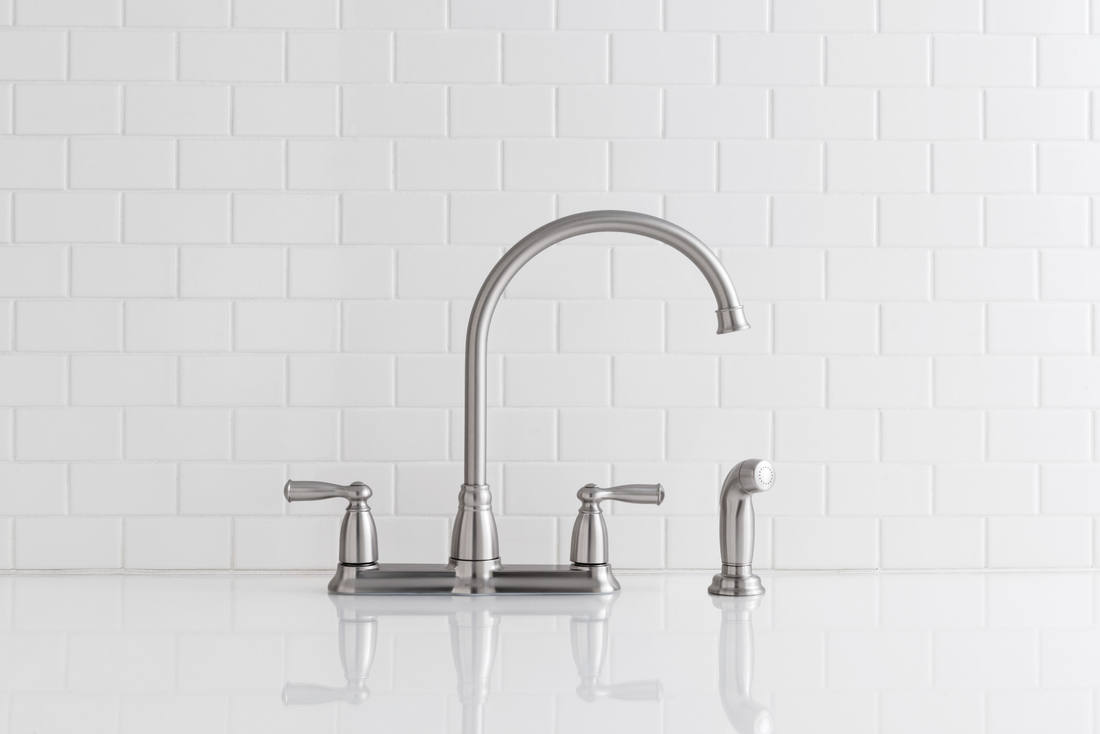 Moen Banbury Kitchen Faucet Stainless Spot Resist Two-Handle High Arc CA87000SRS