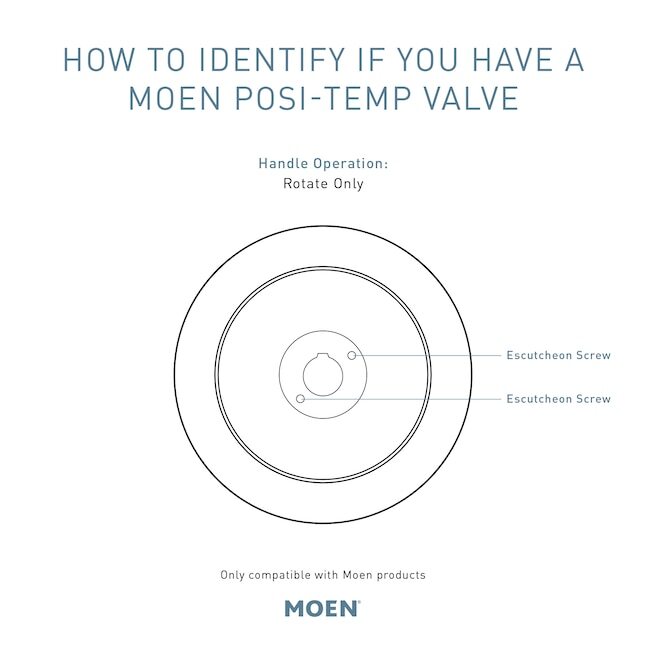Moen T2811BL Rizon Single Handle Shower Valve Trim Only-Less Rough-In Valve