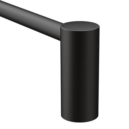 Moen YB0424BL Align 24" Modern Single Towel Bar - Matte Black