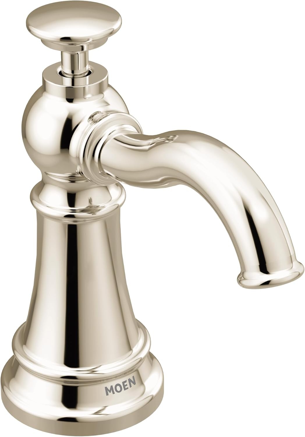 Moen S3945NL Traditional Deck Mounted Kitchen Soap Dispenser - Polished Nickel