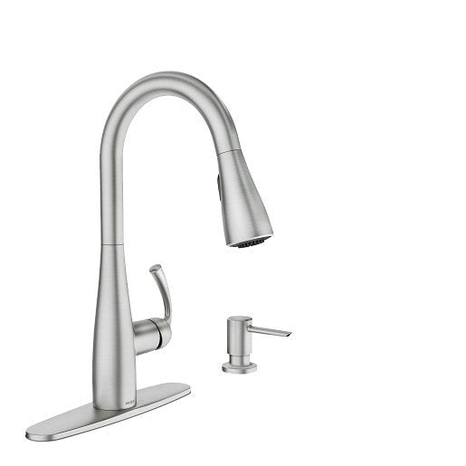 MOEN 87014SRS Essie One-Handle Pulldown Kitchen Faucet - Spot Resist Stainless