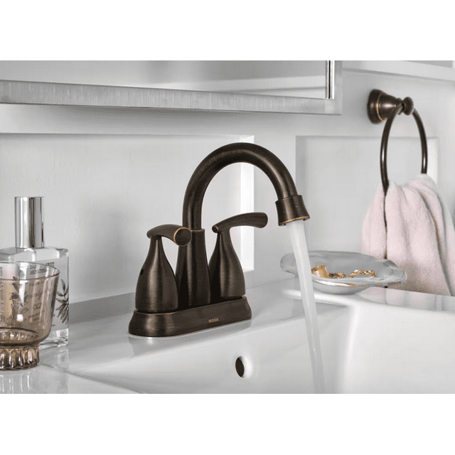 Moen 84128BRB Essie 2-Handle 4 in Centerset Bathroom Faucet Mediterranean Bronze