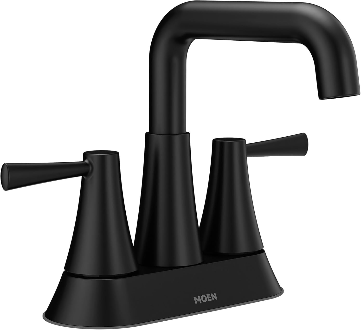 MOEN Ronan 84025BL 2-Handle 4" Modern Bathroom Sink Faucet - Matte Black