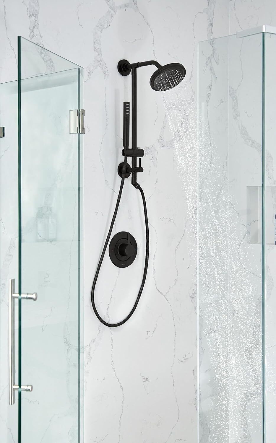 Moen Annex Matte Black Shower Slidebar / Shower Hose TS3661NHBL Valve Required