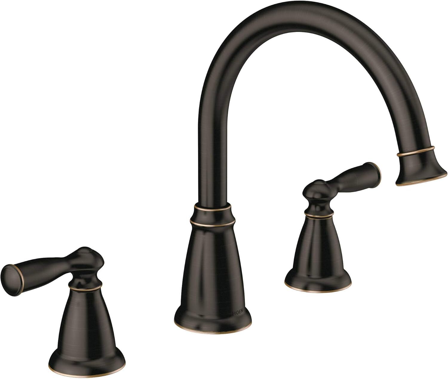 Moen 86924BRB High Arc Banbury Two Handle Roman Tub Faucet Mediterranean Bronze