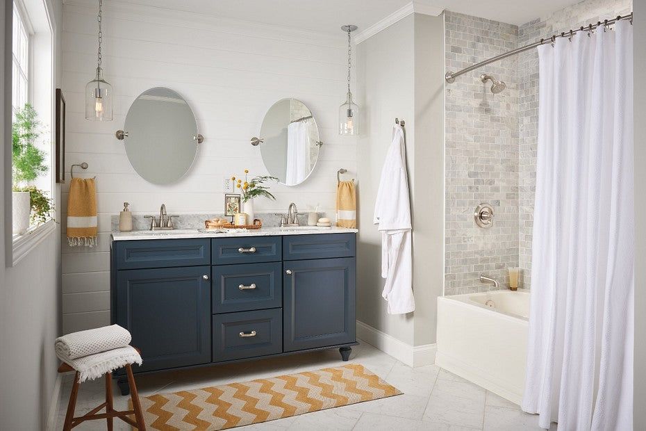 Moen 82537SRN Hilliard Tub and Shower Trim Package Spot Resist Brushed Nickel