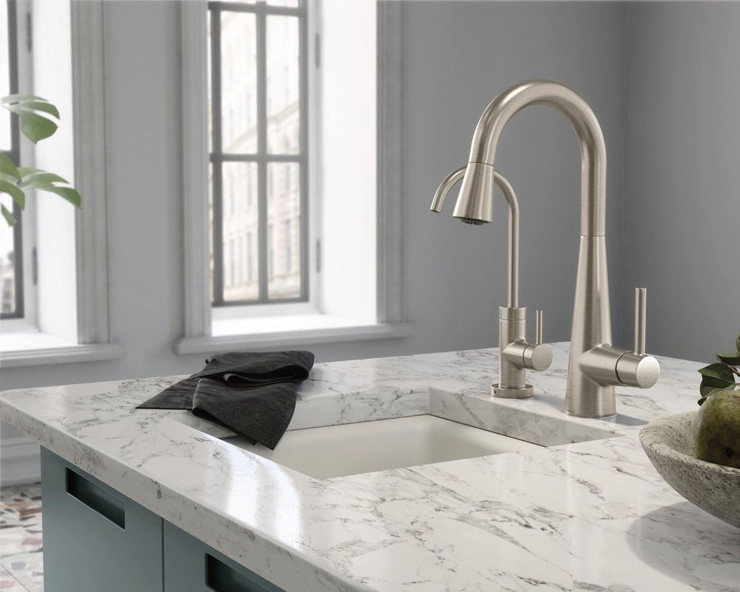 Moen 7664SRS One-Handle High Arc Pulldown Bar Faucet, Spot Resist Stainless