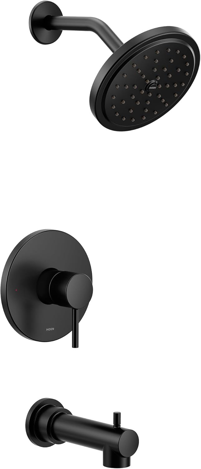Moen UT3293BL Align M-CORE 3-Series 1-Handle Tub & Shower Trim Kit Matte Black