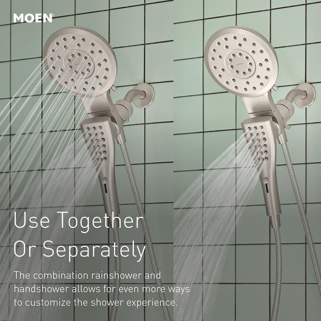 Moen 220C2SRN Verso Infiniti 7" Rainshower Head Handheld Combo - Brushed Nickel