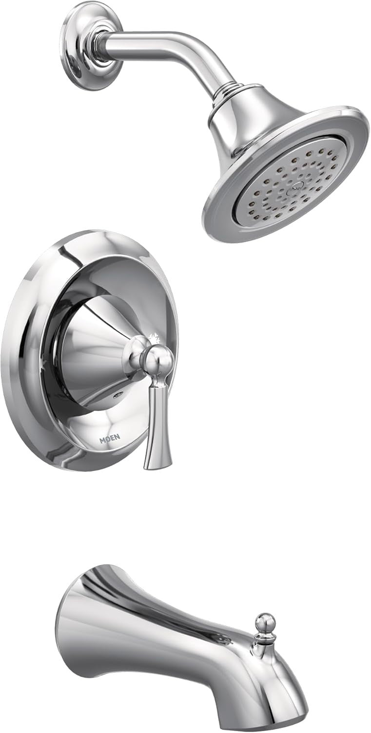 Moen T4503EP Wynford Chrome Posi-Temp Pressure Balance Tub & Shower Trim Kit